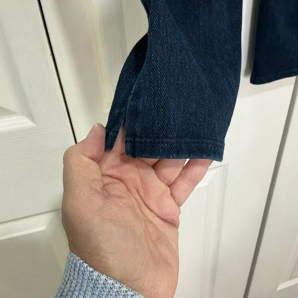 🤎 Spanx Jean-ish Leggings Cropped - Size Medium - Picture 4 of 6